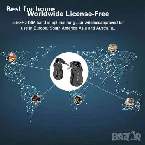 LEKATO Безжична система за китара , снимка 7 - Струнни инструменти - 49676388