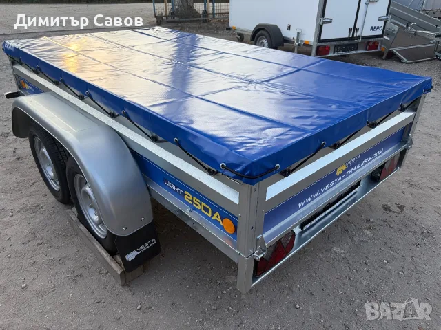 Туристическо ремарке VESTA LIGHT 25DA с плосък брезент, снимка 7 - Ремаркета - 55784466