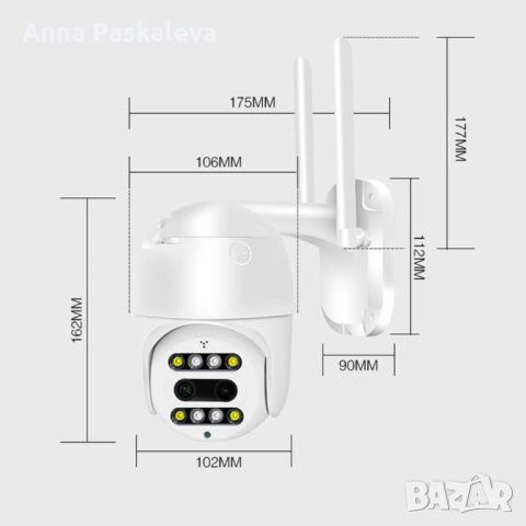 Куполна камера с двойно увеличение 37PL, снимка 3 - IP камери - 40398653