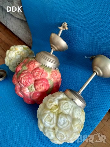 Лампи за таван РОЗИ от 1954 година,УНИКАТ!, снимка 5 - Лампи за таван - 35701480