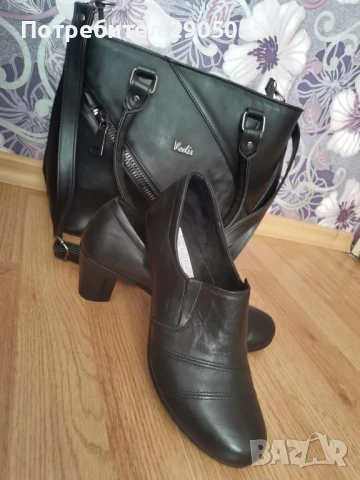 Дамски обувки на ток от естествена кожа , снимка 4 - Дамски обувки на ток - 50589521