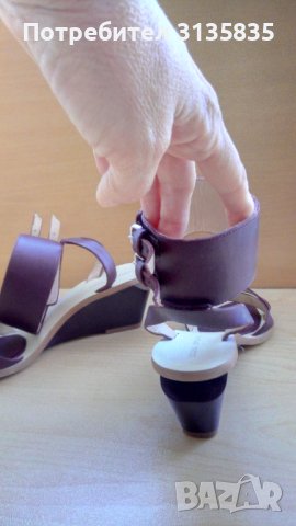 Дамски сандали Zara, естествена кожа, снимка 4 - Сандали - 41578022