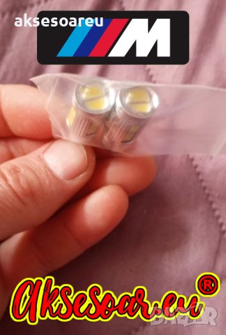 2 бр. Автомобилна LED крушка T10 W5W 5W5 194 Сигнална светлина 12V 5630 10SMD 7000K Бяла автомобилна, снимка 7 - Аксесоари и консумативи - 42270373