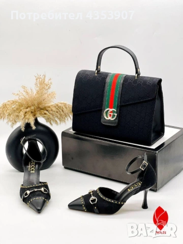  Gucci дамски обувки на ток, снимка 3 - Дамски обувки на ток - 53702468