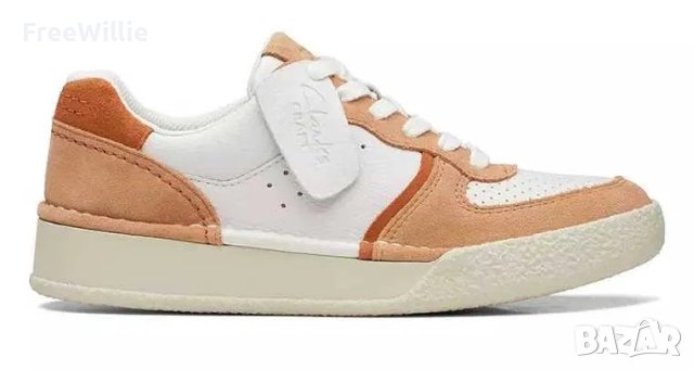 Оригинални Дамски Маратонки Clark's Craft Cup Court Sandstone Combi, снимка 3 - Маратонки - 41022973