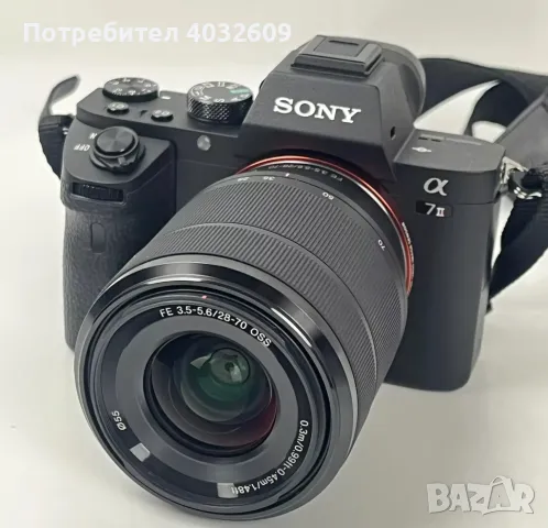 Sony Alpha 7 MK2 Full Frame +обектив Sony FE 28-70mm,, снимка 4 - Фотоапарати - 50224343