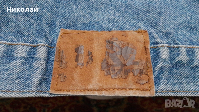 Старо дънково яке с леки следи от употреба, снимка 4 - Якета - 52583314