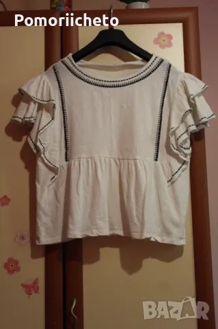 Бяла блуза Mango