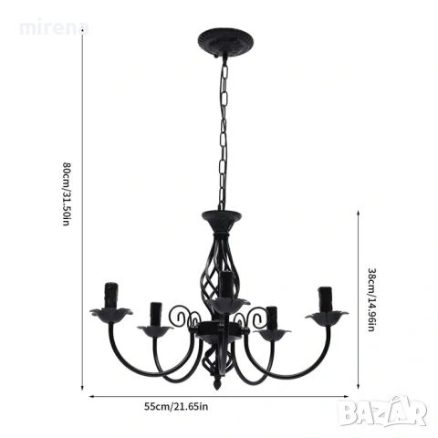 Ретро Античен винтидж полилей Рустик френски класически аристократичен