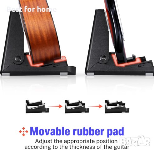 Универсална сгъваема стойка за китара Donner DS2, снимка 5 - Китари - 44460499