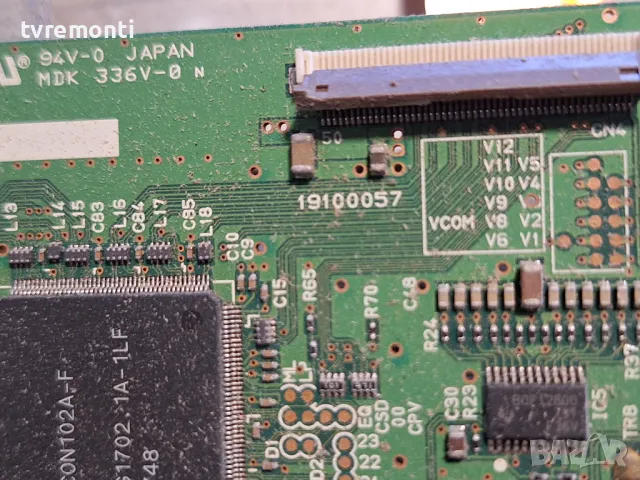 Платка T-CONTROL BOARD MDK336V-0 19100057 For 32 Inc Display AX080H003B for TOSHIBA 32AV505D, снимка 3 - Части и Платки - 47829222