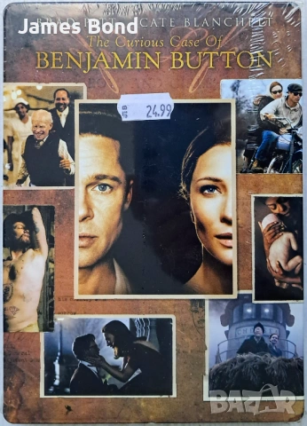 ДВД (DVD) Странният случай с Бенджамин Бътън (2 диска Steelbook) с БГ субтитри. Запечатан