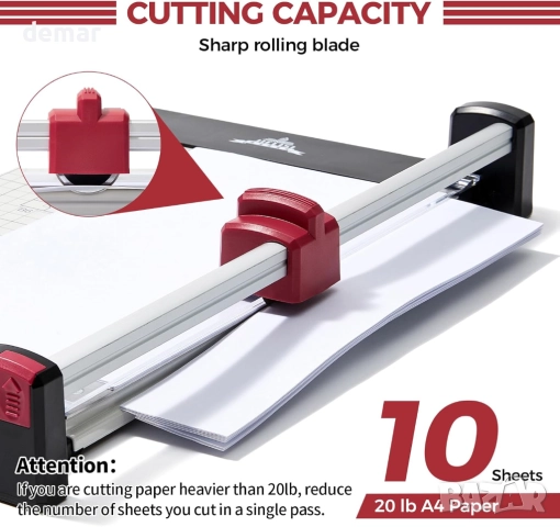 Ротационен тример за хартия JIELISI, до 10 листа, дължина на рязане 30 см, снимка 3 - Други - 51743895