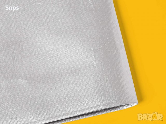 Брезенти покривала, сребристо/черно, 1,8 х 2,5 м, 3 броя, снимка 2 - Други - 39157617