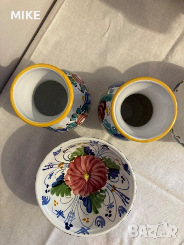 Керамични вазички и купичка, снимка 6 - Декорация за дома - 52369288