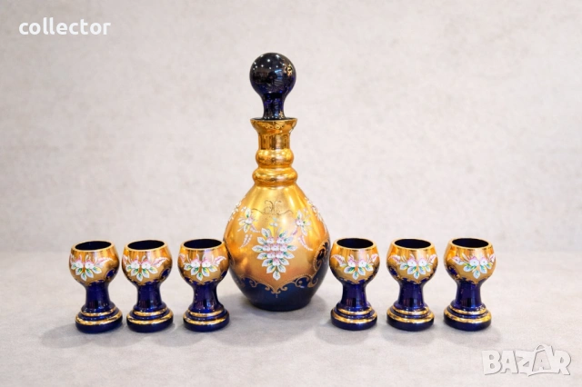 Луксозен Бохемски сервиз Чехословакия, 1960-70г. №7901