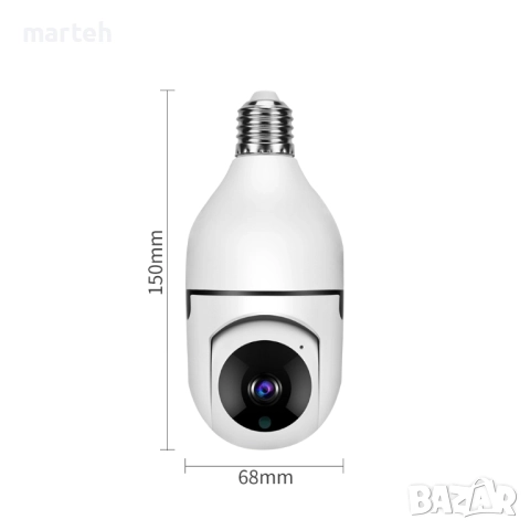 IP Wi-fi Камeра тип крушка E27, снимка 11 - IP камери - 51928948