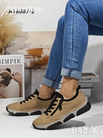 Дамски спортни обувки с връзки и цип , снимка 3 - Дамски ежедневни обувки - 53060085