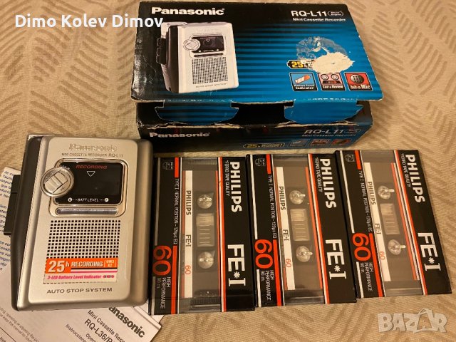 Panasonic RQ L11 Boxed. Уокмен Записващ + 3 Касети Бонус!, снимка 7 - Радиокасетофони, транзистори - 42676354