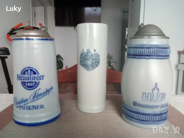 Антики.Прекрасни халби за бира.Сертификат.Маркирани.Цената е за всички., снимка 2 - Антикварни и старинни предмети - 48108214