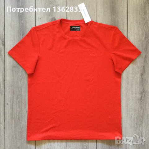 НОВА 100 % оригинална червена тениска CALVIN KLEIN размер L от САЩ