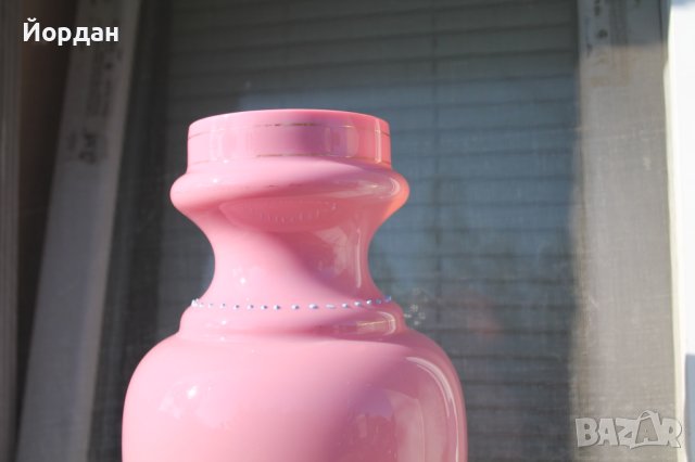 Стара ваза стъкло Бохемия , снимка 6 - Антикварни и старинни предмети - 41726860