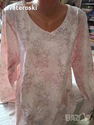 Дамска пижама с дълъг ръкав 2ХЛ, снимка 2 - Пижами - 52872065