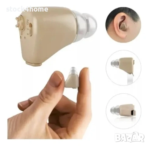 Удобeн слухов апарат с малки размери тип тапа с телесен дискретен цвят - XB-102, снимка 3 - Слухови апарати - 53029724