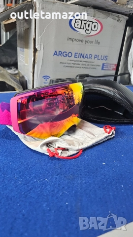 Ски очила OutdoorMaster PRO без рамка, розови , снимка 4 - Зимни спортове - 52745714