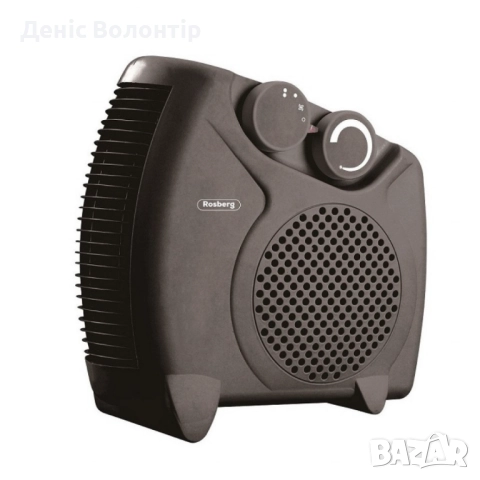 Отоплителна вентилаторна печка Rosberg – 2000W, черенбял, снимка 7 - Други - 51985504