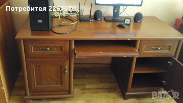 Масивно офис бюро и шкаф от материал MDF, снимка 2 - Бюра - 41663864