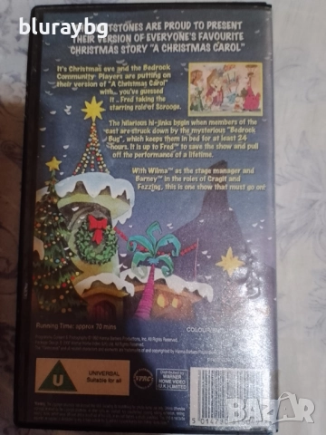 Коледната песен на Семейство Флинтстоун/A Flintstones Christmas Carol vhs, снимка 2 - Анимации - 51822586