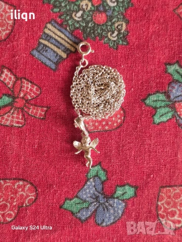 Сребърен синджир с висулка. 47см. Цена 28,99лв. За Севлиево безплатна доставка., снимка 2 - Колиета, медальони, синджири - 51394521