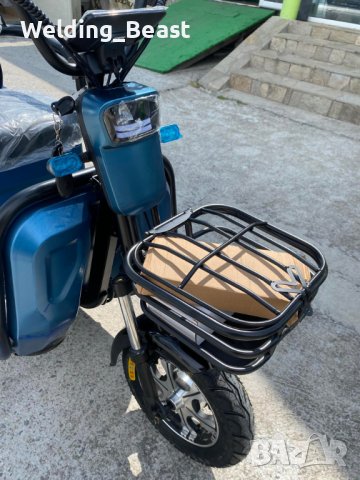 NEW Електрическа Двуместна Триколка CARGO LUX 1500W-1000W/48V/20Ah - Светло Син Металик, снимка 7 - Мотоциклети и мототехника - 39295199