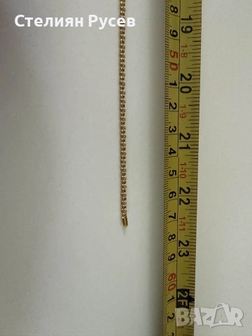 НОВ 8.69гр 57см златен ланец версаче / златно колие / синджир / ланец / злато / златен / GOLD 585 / , снимка 3 - Колиета, медальони, синджири - 52066374