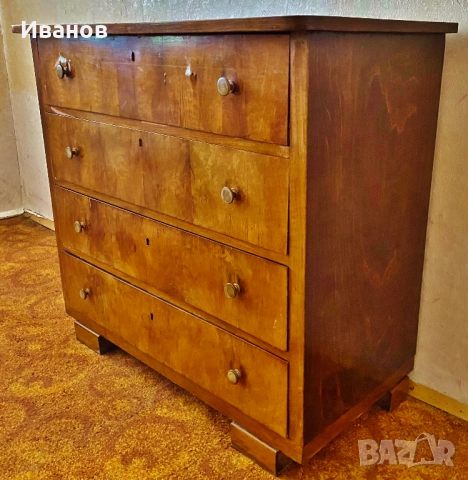 РАЗПРОДАЖБА - 75€.  Винтидж  Скрин от  Масив - 75годишен, снимка 7 - Скринове - 51635232