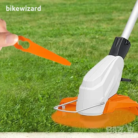 Резервни пластмасови ножове за тример STIHL 99 броя – съвместими с Polycut, снимка 4 - Тримери - 55825495