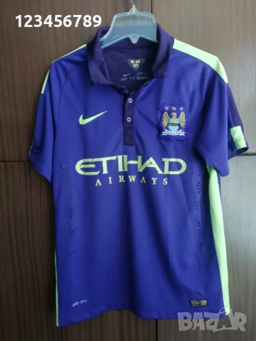 Manchester City Nike оригинална тениска фланелка Манчестър Сити размер S трети екип 2014/2015