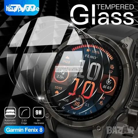 Garmin Fenix 9 9 Pro / 8 8 Pro / Instinct 3 / 9H Стъклен протектор за екран, снимка 2 - Смарт часовници - 52231932