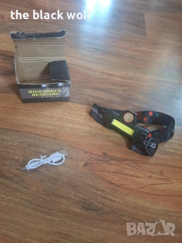 Нов LED челник с USB зареждане – High Power Headlamp