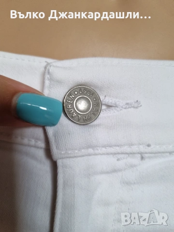 Дамски бели дънки Ralph Lauren, размер 27, снимка 2 - Дънки - 53150937