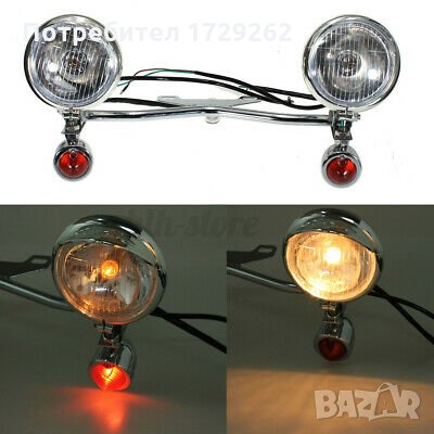 Фарове и мигачи за мотор чопър , снимка 6 - Части - 34588449
