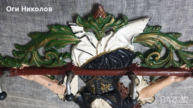 Метална винтидж закачалка, снимка 5 - Антикварни и старинни предмети - 52423710