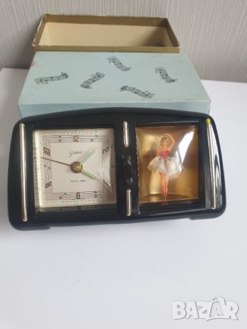 Стар немски бакелитен будилник с танцуваща балерина Goldbuhl