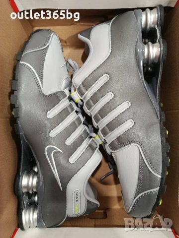 Nike - Shox NZ номер 43,45 мъжки сиви Оригинал Код 7601, снимка 2 - Маратонки - 53295023