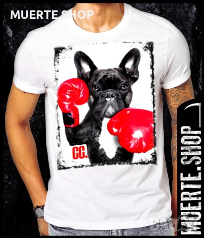 Тениска с щампа BOXING BULLDOG, снимка 1