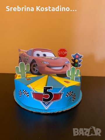 Картонена Торта “ McQueen”, снимка 3 - Други - 32903360
