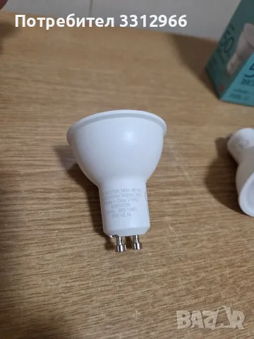 Комплект от 3 броя LED спот крушки Philips с цокъл GU10. Мощност: 4.7W (еквивалент на 50W, снимка 2 - Крушки - 56088285