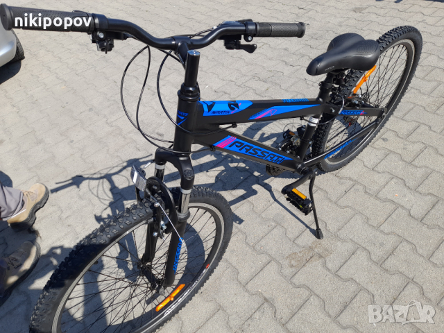 PASSATI Велосипед 26" MARTYN алумин черен със син стикер, снимка 11 - Велосипеди - 44587440