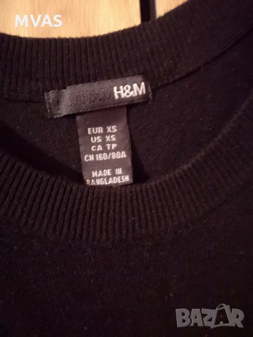 Нова H&M XS есенна рокля с дълъг ръкав по тялото черна, снимка 4 - Рокли - 34183493
